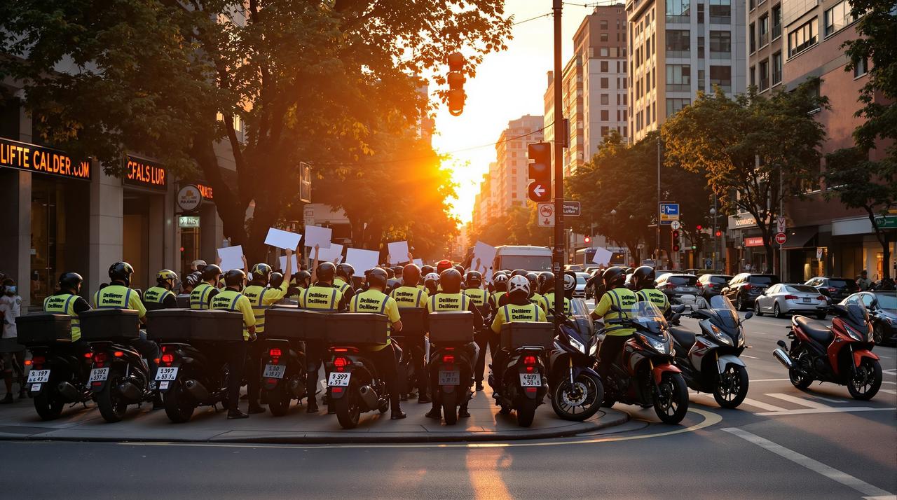 免费吃瓜爆料黑料网曝门 - 某外卖平台骑手集体罢工，配送费或将上涨